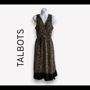 TALBOTS BROWN MAXI DRESS SIZE 16 LARGE